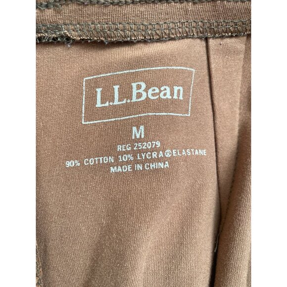 L.L. Bean Women’s Brown Knit Stretch Waist Pants With Pockets Size M - Picture 4 of 7